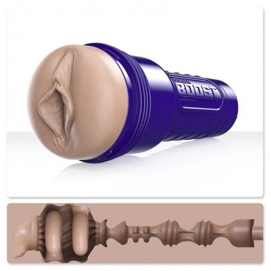 Телесный мастурбатор-вагина Fleshlight Boost Bang - Fleshlight - в Магнитогорске купить с доставкой