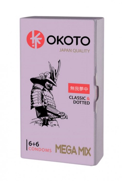 Презервативы OKOTO Mega Mix - 12 шт. - Sitabella - купить с доставкой в Магнитогорске