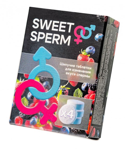 Шипучие таблетки для мужчин Sweet Sperm для изменения вкуса спермы (4 шт. по 0,5 гр.) - Капиталпродукт - купить с доставкой в Магнитогорске