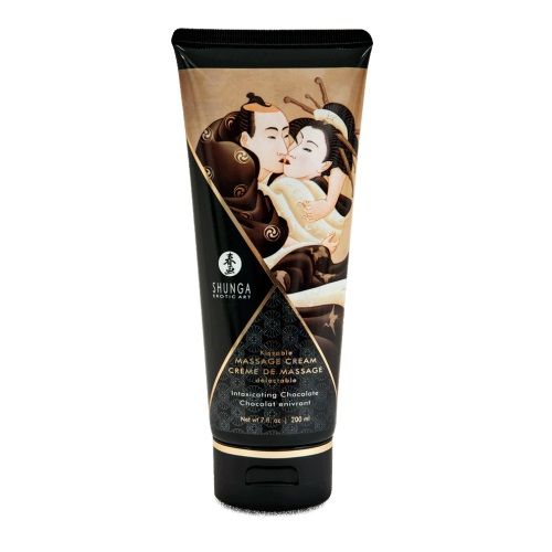 Массажный крем для тела с ароматом шоколада Intoxicating Chocolate - 200 мл. - Shunga - купить с доставкой в Магнитогорске