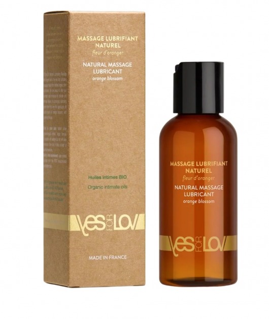 Натуральная массажная смазка Natural Lubricant Orange Blossom - 100 мл. - YESforLOV - купить с доставкой в Магнитогорске