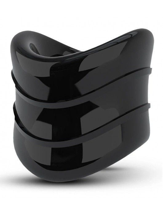 Черное эрекционное кольцо на мошонку Beef Ball Stretcher Snug X Long - Blush Novelties - в Магнитогорске купить с доставкой