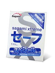 Презерватив Sagami Xtreme Ultrasafe с двойным количеством смазки - 1 шт. - Sagami - купить с доставкой в Магнитогорске