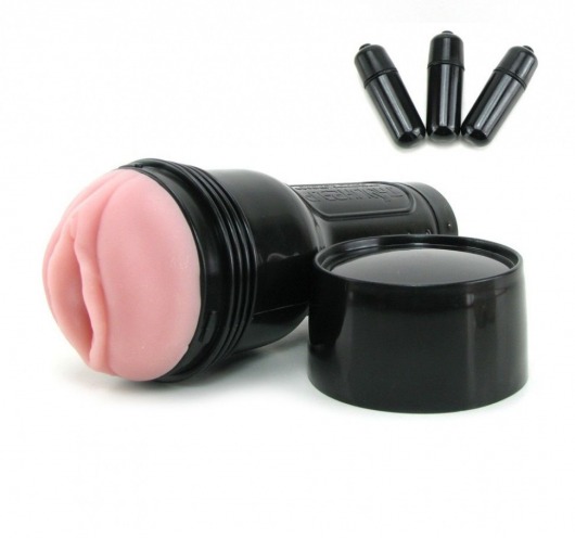 Мастурбатор-вагина Fleshlight - Vibro Pink Lady Touch с вибрацией - Fleshlight - в Магнитогорске купить с доставкой