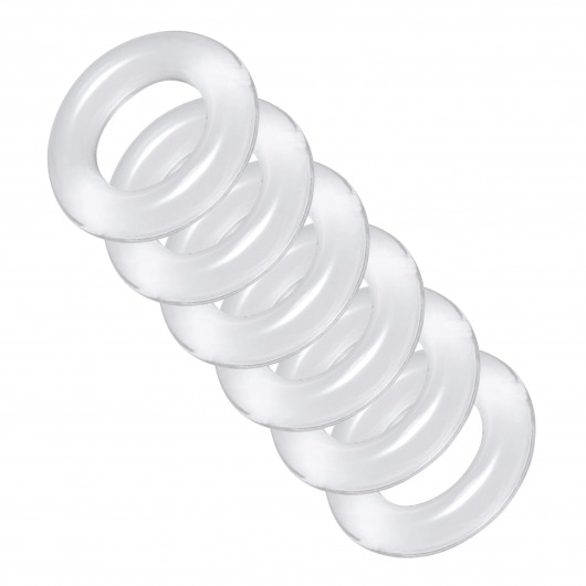 Комплект из 6 прозрачных эрекционных колец Ring Master Custom Ball Stretcher Kit - XR Brands - в Магнитогорске купить с доставкой