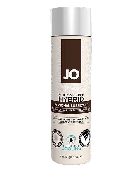 Водно-масляный лубрикант с охлаждающим эффектом JO Silicon free Hybrid Lubricant COOLING - 120 мл. - System JO - купить с доставкой в Магнитогорске