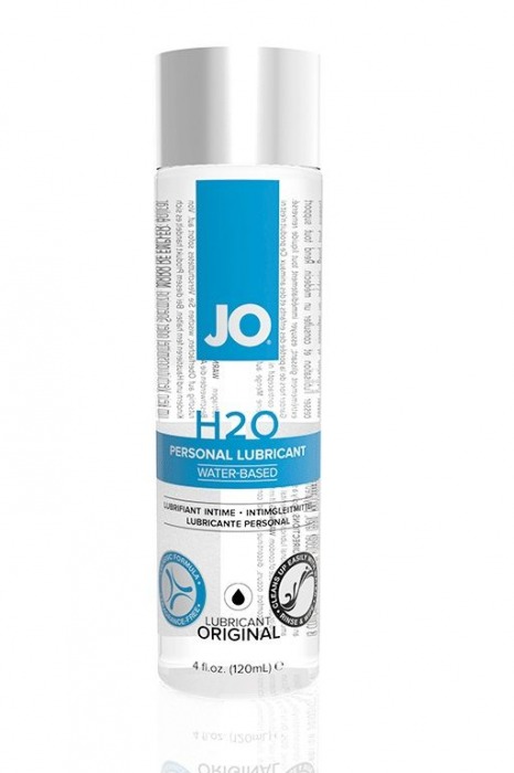 Нейтральный лубрикант на водной основе JO Personal Lubricant H2O - 120 мл. - System JO - купить с доставкой в Магнитогорске
