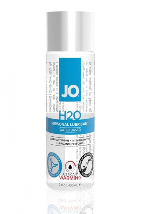 Возбуждающий лубрикант на водной основе JO Personal Lubricant H2O Warming - 60 мл. - System JO - купить с доставкой в Магнитогорске