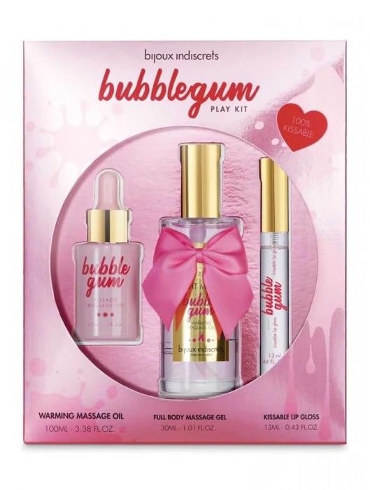 Набор средств для массажа и ласк Bubblegum Play Kit - Bijoux Indiscrets - купить с доставкой в Магнитогорске