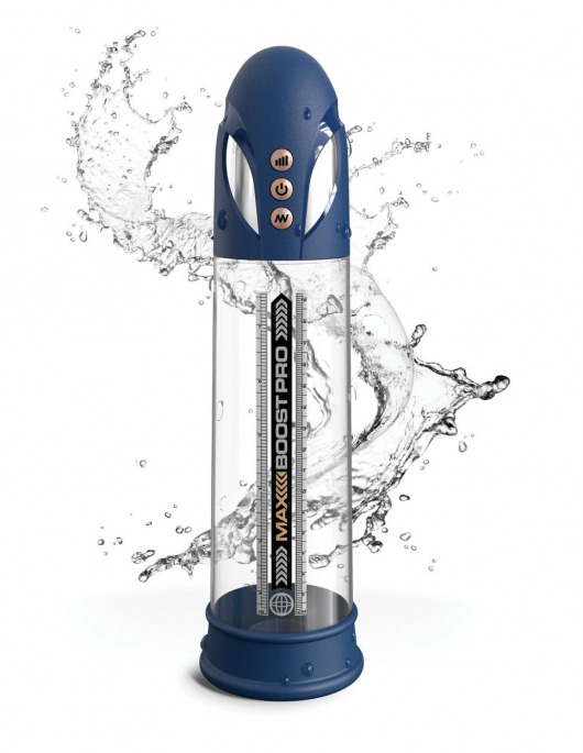 Синяя вакуумная автоматическая помпа Max Boost Pro Flow - Pipedream - в Магнитогорске купить с доставкой
