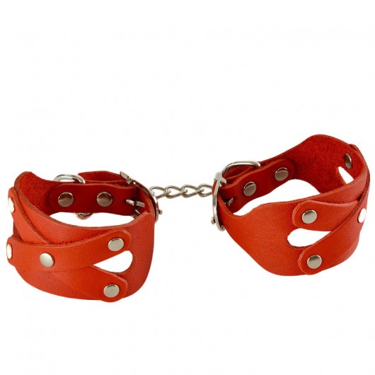 Красные наручники «Цезарь» - Sitabella - купить с доставкой в Магнитогорске