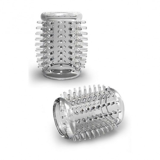 Прозрачная насадка с шипами STAY HARD COCK SLEEVE 01 CLEAR - Blush Novelties - в Магнитогорске купить с доставкой