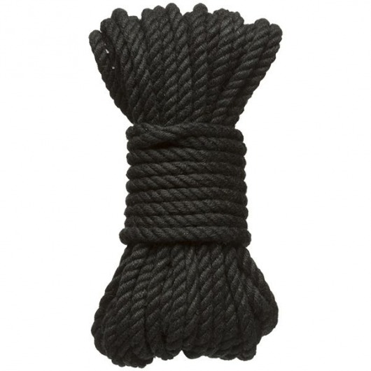 Черная верёвка для связывания и фиксации Bind Tie - 9,14 м. - Doc Johnson - купить с доставкой в Магнитогорске