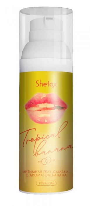Интимная гель-смазка Shefox Premium «Тропический банан» - 50 мл. - Shefox - купить с доставкой в Магнитогорске