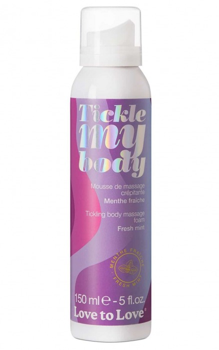 Массажная хрустящая пенка Tickle My Body Fresh Mint с ароматом мяты - 150 мл. - Love to Love - купить с доставкой в Магнитогорске