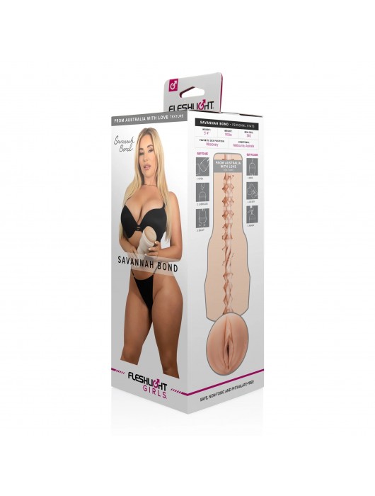 Мастурбатор-вагина Fleshlight Girls - Savannah Bond From Australia With Love - Fleshlight - в Магнитогорске купить с доставкой