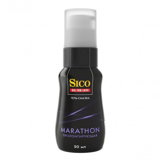 Пролонгирующая гель-смазка Sico Marathon - 50 мл. - Sico - купить с доставкой в Магнитогорске