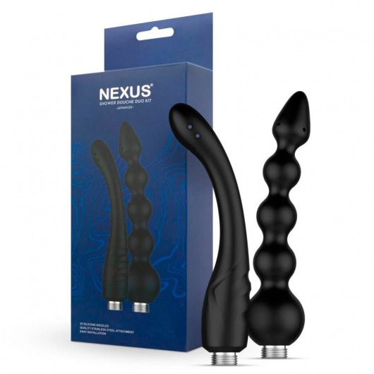 Набор из 2 насадок для анального душа Shower Douche Duo Kit - Nexus Range - купить с доставкой в Магнитогорске