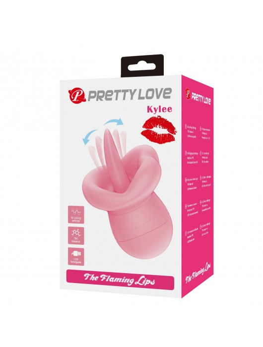 Розовый клиторальный стимулятор Kylee - Baile