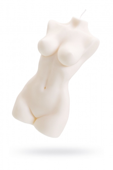 Белая интерьерная свеча в форме женского торса - 850 гр. - Pecado - купить с доставкой в Магнитогорске