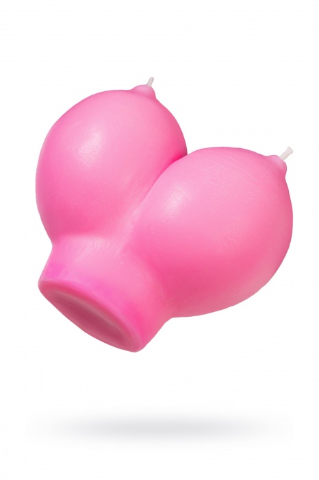 Розовая свеча «Сиськи» - 150 гр. - Pecado - купить с доставкой в Магнитогорске