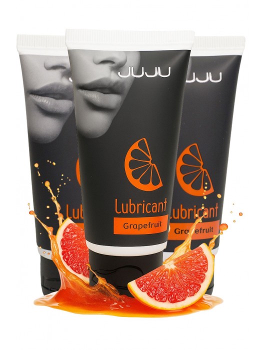 Набор из 3 съедобных лубрикантов JUJU со вкусом грейпфрута - JuJu - купить с доставкой в Магнитогорске