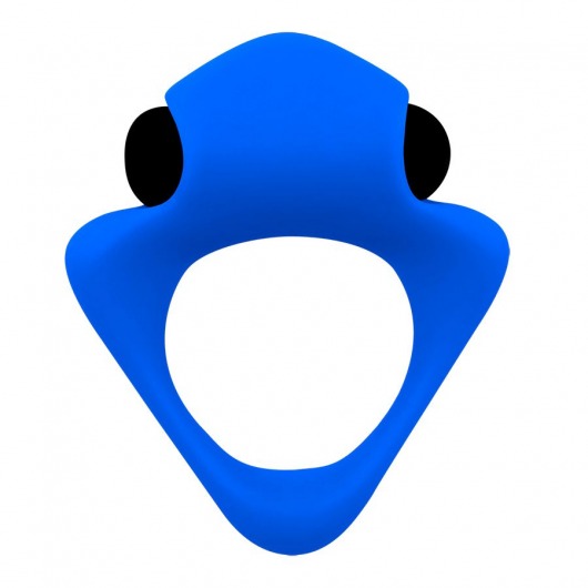 Синее эрекционное кольцо Wooomy Tribeс с вибрацией - Adrien Lastic - в Магнитогорске купить с доставкой