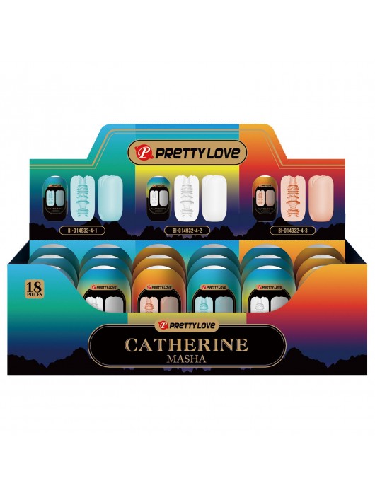 Набор из 18 мастурбаторов Catherine Masha - Baile - в Магнитогорске купить с доставкой