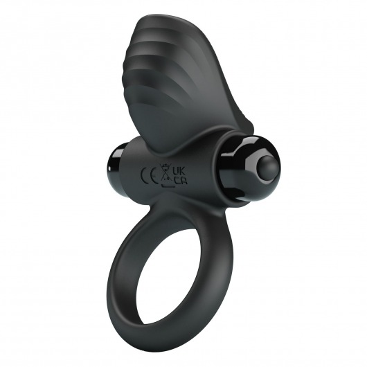 Черное эрекционное кольцо с вибрацией Adrien - Baile - в Магнитогорске купить с доставкой
