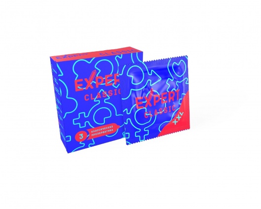 Презервативы увеличенного размера Expert Classic XXL - 3 шт. - Expert - купить с доставкой в Магнитогорске