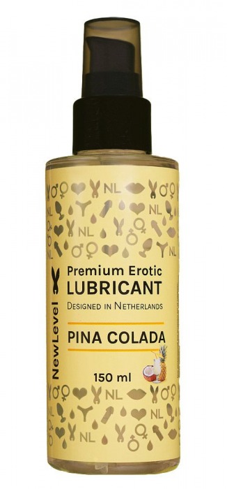 Ароматизированный лубрикант на водной основе NewLevel Pina Colada - 150 мл. - NewLevel - купить с доставкой в Магнитогорске