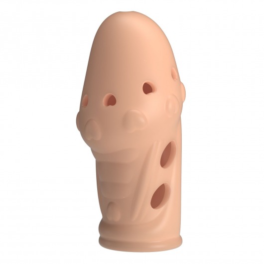 Телесная насадка на пенис Booker - 8 см. - Baile - в Магнитогорске купить с доставкой