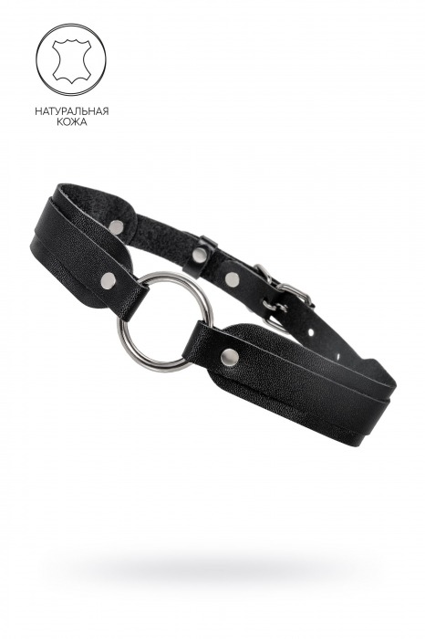Черный кожаный чокер-ошейник со скруглёнными углами - Pecado - купить с доставкой в Магнитогорске