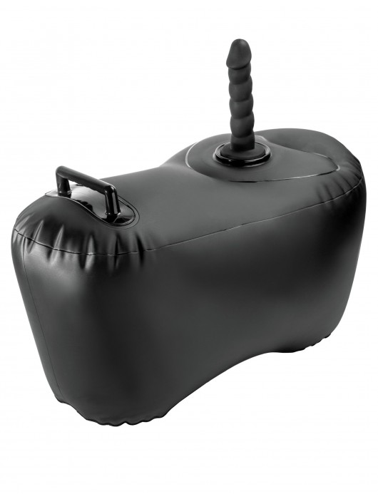 Черное надувное кресло с платформой для фиксации дилдо Body Dock Inflatable Love Seat - Pipedream - купить с доставкой в Магнитогорске