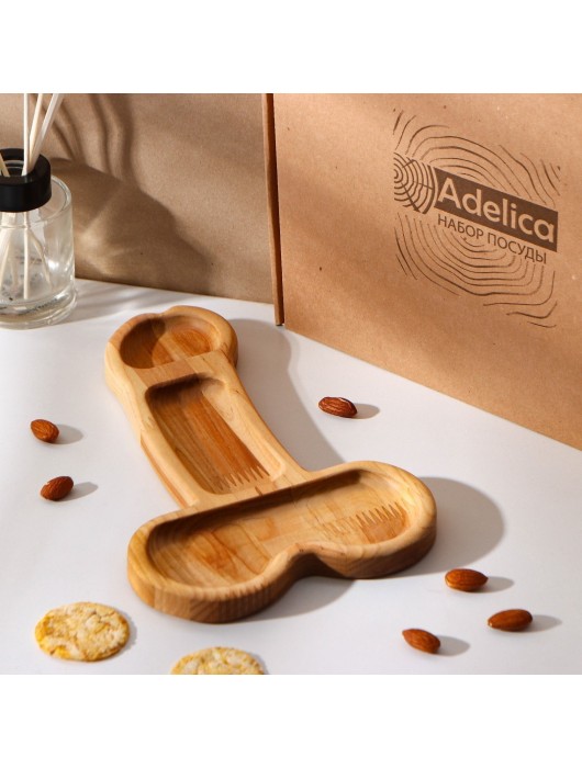 Деревянное блюдо для подачи в форме члена (25 х 16,5 х 1,7 см) - Сима-Ленд - купить с доставкой в Магнитогорске