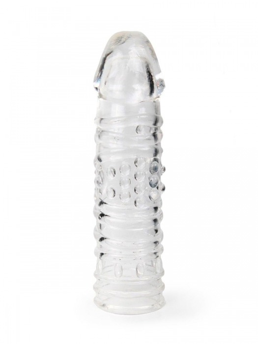 Прозрачная закрытая насадка на пенис - 17 см. - Sex Expert - в Магнитогорске купить с доставкой