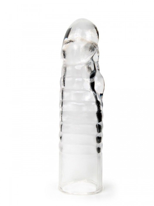 Прозрачная закрытая насадка на член - 15 см. - Sex Expert - в Магнитогорске купить с доставкой