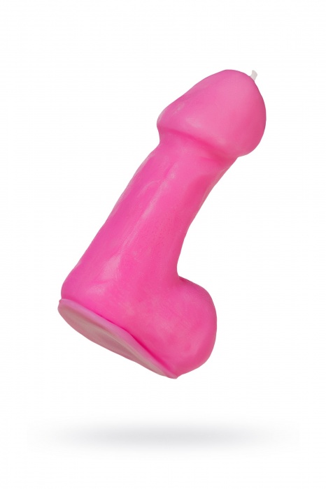 Розовая свеча в форме пениса - 47 гр. - Pecado - купить с доставкой в Магнитогорске
