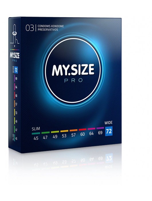 Презервативы MY.SIZE размер 72 - 3 шт. - My.Size - купить с доставкой в Магнитогорске