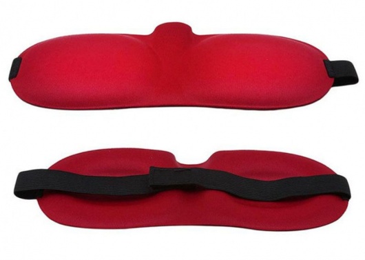 Красная глухая маска на резинке - Sitabella - купить с доставкой в Магнитогорске