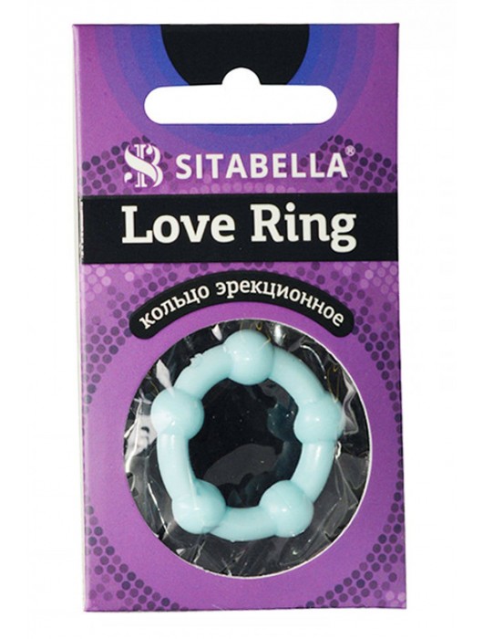 Цветное эрекционное кольцо Love Ring с бусинами - Sitabella - в Магнитогорске купить с доставкой