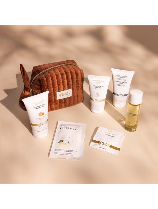 Набор YESforLOV La Trousse Enchantée в коричневой косметичке - YESforLOV - купить с доставкой в Магнитогорске