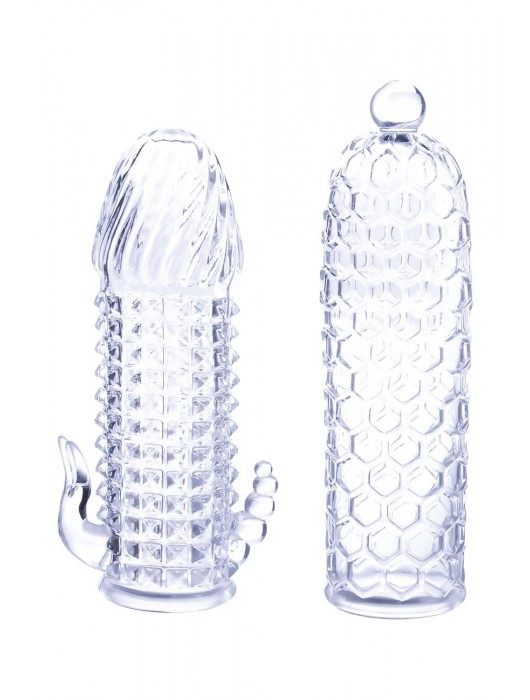 Набор из 2 прозрачных насадок на член Seductive Tickler Sleeves Set - NMC - в Магнитогорске купить с доставкой