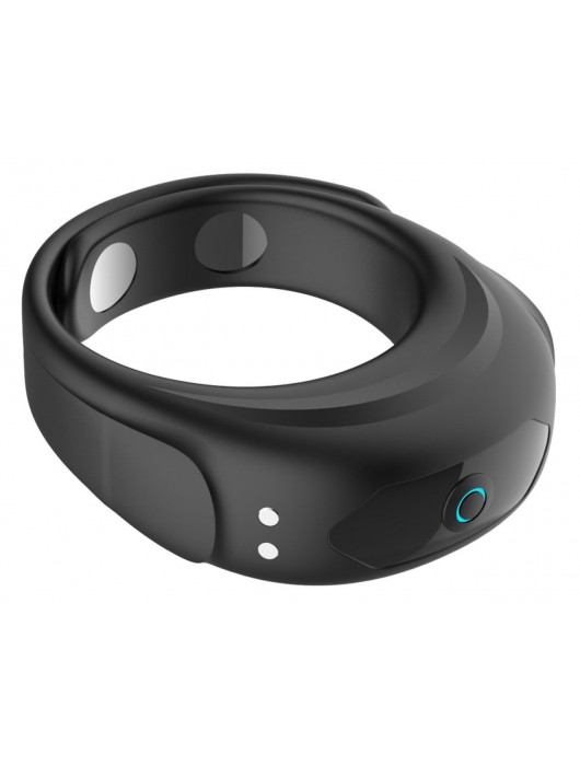 Черное эрекционное виброкольцо на ремешках - Boys of Toys - в Магнитогорске купить с доставкой