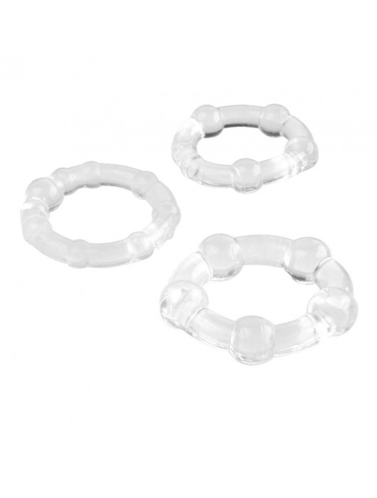 Набор из 3 эрекционных прозрачных колец - Boys of Toys - в Магнитогорске купить с доставкой