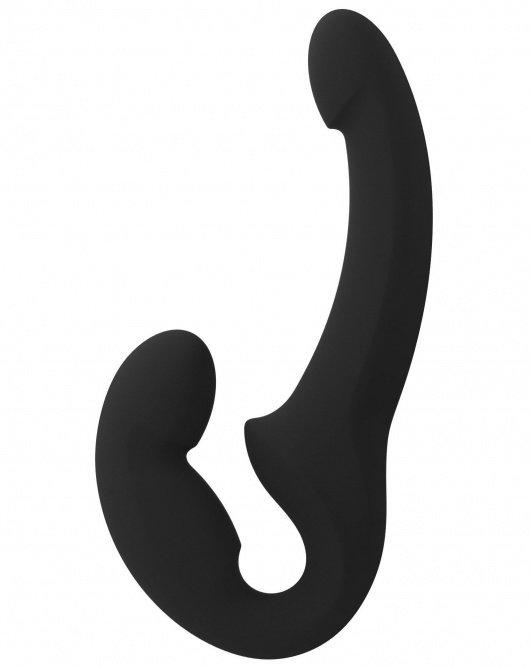 Черный безремневой страпон Share Lite - Fun Factory - купить с доставкой в Магнитогорске