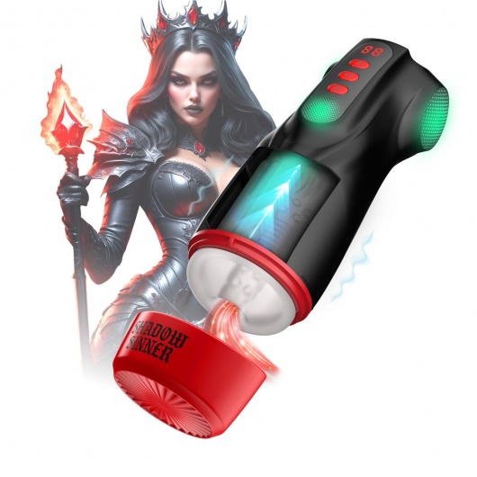 Интерактивный мастурбатор Raven с вакуумом, вибрацией и подсветкой - Shots Media BV - в Магнитогорске купить с доставкой