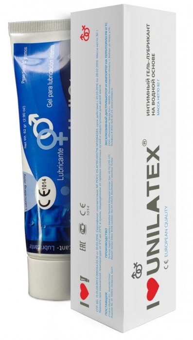 Лубрикант на водной основе Unilatex Gel - 80 мл. - Unilatex - купить с доставкой в Магнитогорске