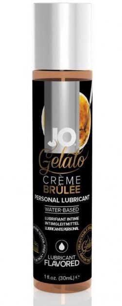 Лубрикант с ароматом крем-брюле JO GELATO CREME BRULEE - 30 мл. - System JO - купить с доставкой в Магнитогорске
