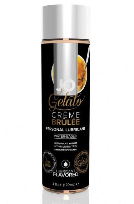 Лубрикант с ароматом крем-брюле JO GELATO CREME BRULEE - 120 мл. - System JO - купить с доставкой в Магнитогорске
